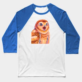 Owl art Baseball T-Shirt